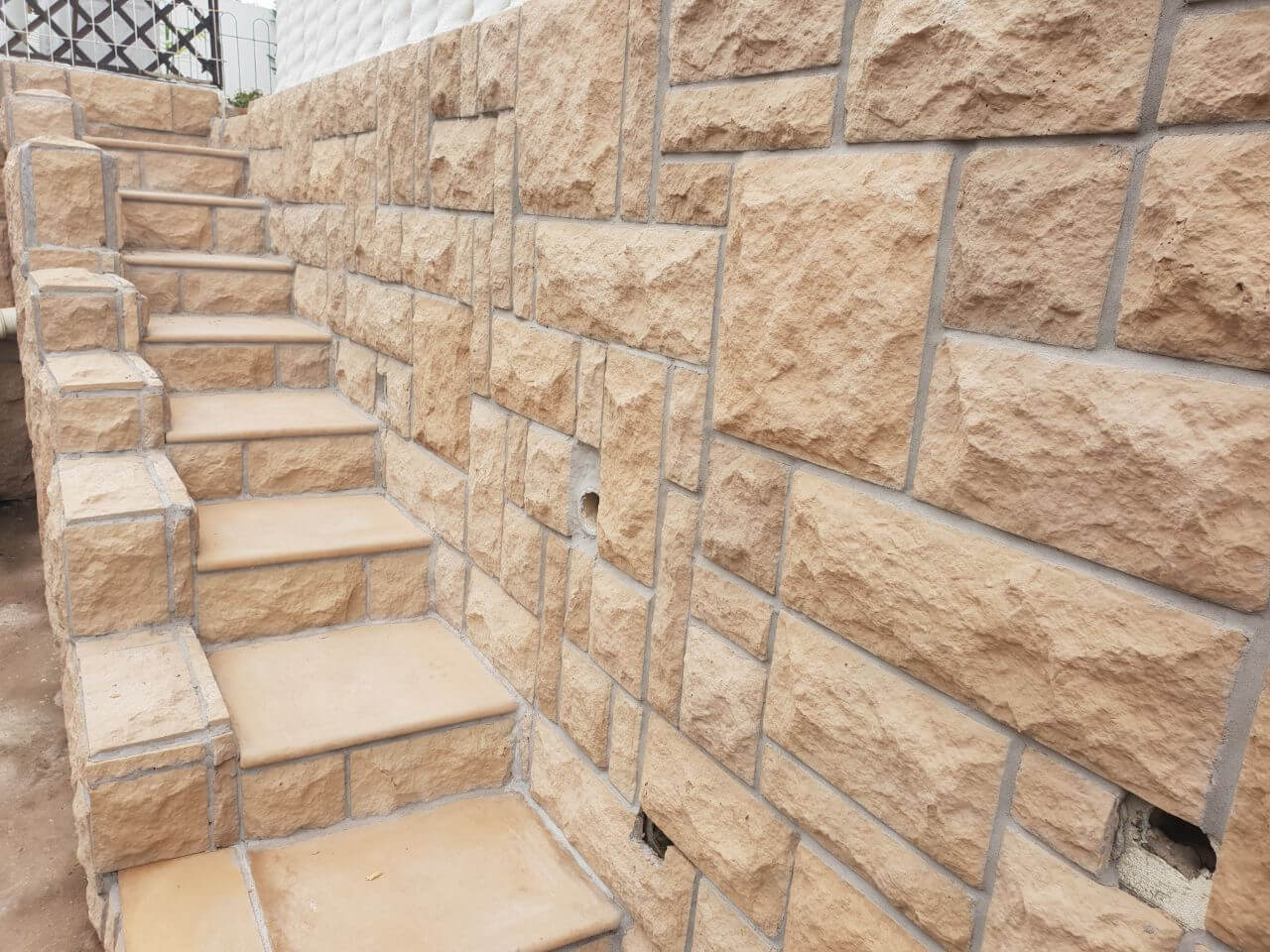 Stair Paving and Wall Cladding